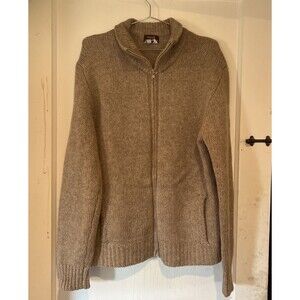 Vtg Macy's Co Shetland Wool Zip Up Cardigan Sweater | Mens Large